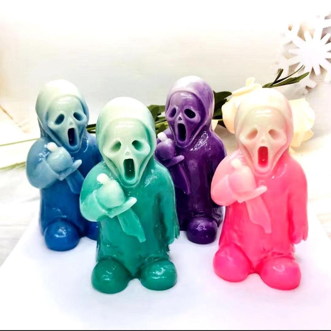 Ghostface Crystal Figurine - Luminous Horror Movie Statue