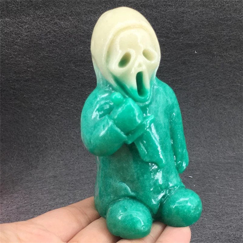 Ghostface Crystal Figurine - Luminous Horror Movie Statue