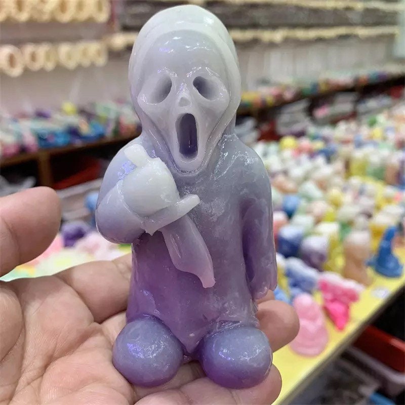 Ghostface Crystal Figurine - Luminous Horror Movie Statue