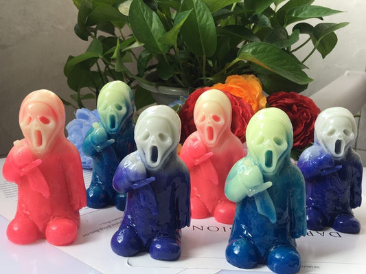 Ghostface Crystal Figurine - Luminous Horror Movie Statue