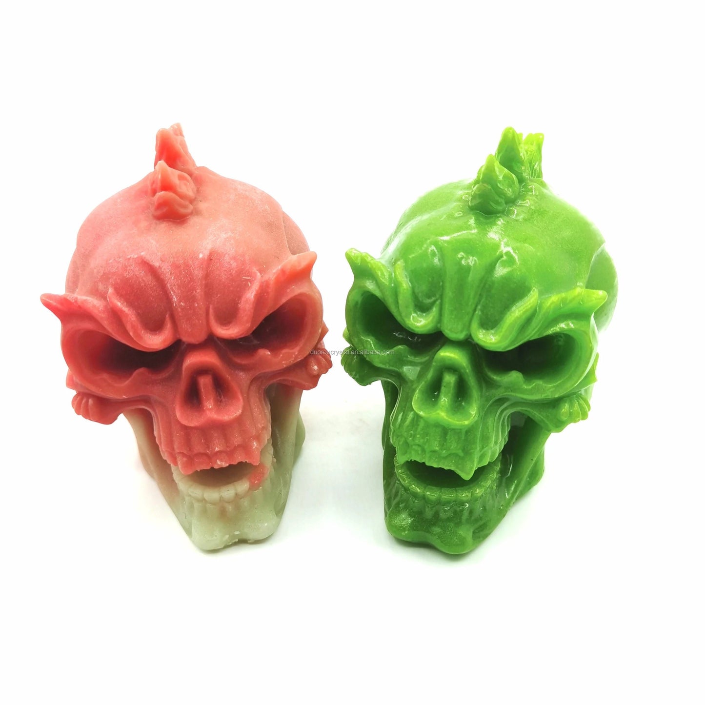Luminous Mohawk Crystal Skull - Unique Halloween Home Decor