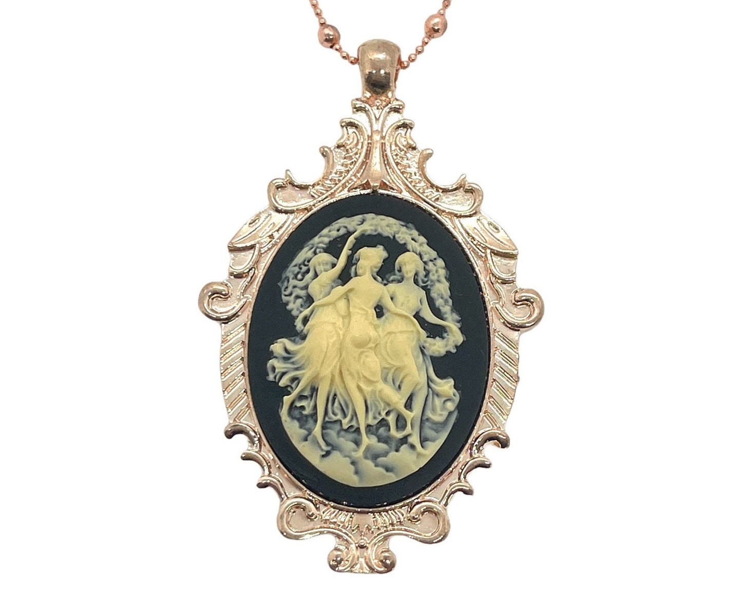 Timeless Three Graces Cameo Necklace - Heirloom Quality Jewelry