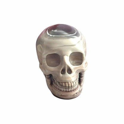 Leopard Jasper Skull - Hand Carved Healing Crystal Gemstone Decor