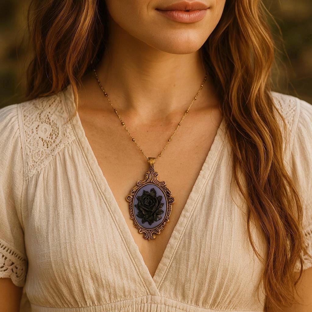 Gothic Cammie Rose necklace