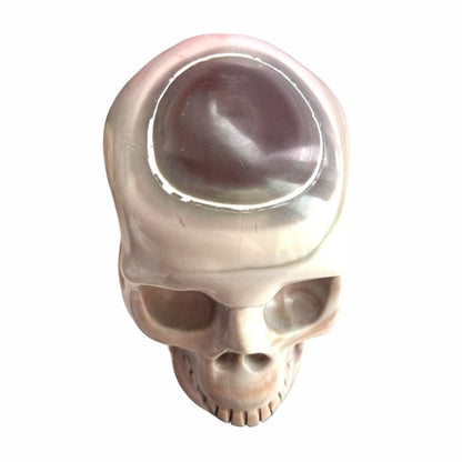 Leopard Jasper Skull - Hand Carved Healing Crystal Gemstone Decor