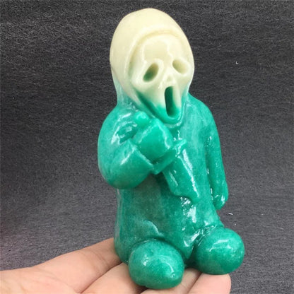 Ghostface Crystal Figurine - Luminous Horror Movie Statue