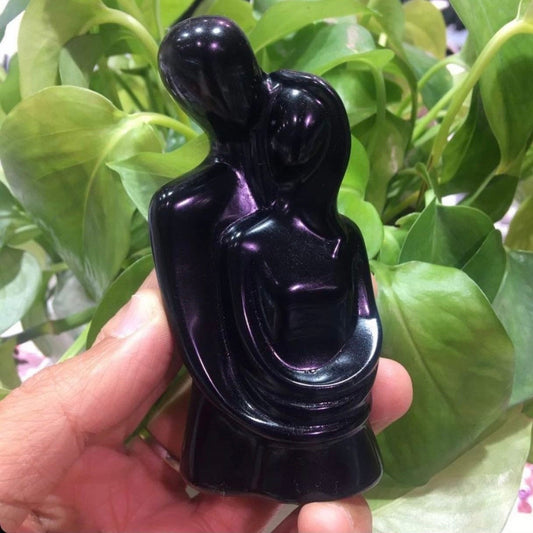Obsidian Lovers Statue, Bride Groom Gift, Gifts for Girlfriend