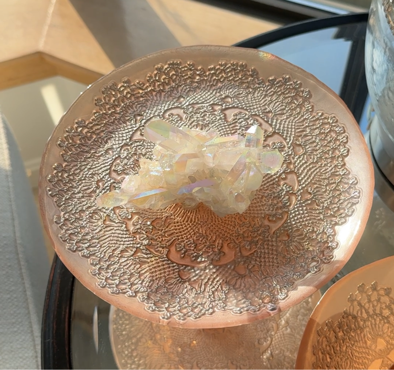 Angel Aura Quartz Cluster – Radiant Clarity & Prism Glow