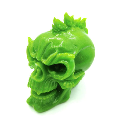 Luminous Mohawk Crystal Skull - Unique Halloween Home Decor