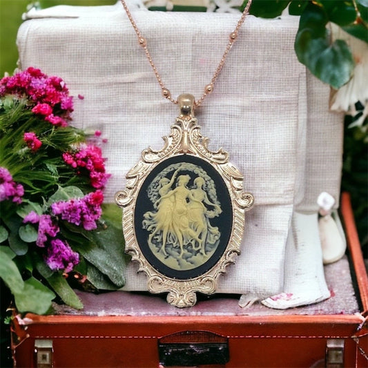Timeless Three Graces Cameo Necklace - Heirloom Quality Jewelry