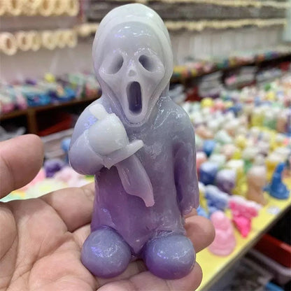 Ghostface Crystal Figurine - Luminous Horror Movie Statue
