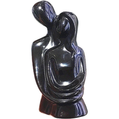 Obsidian Lovers Statue, Bride Groom Gift, Gifts for Girlfriend