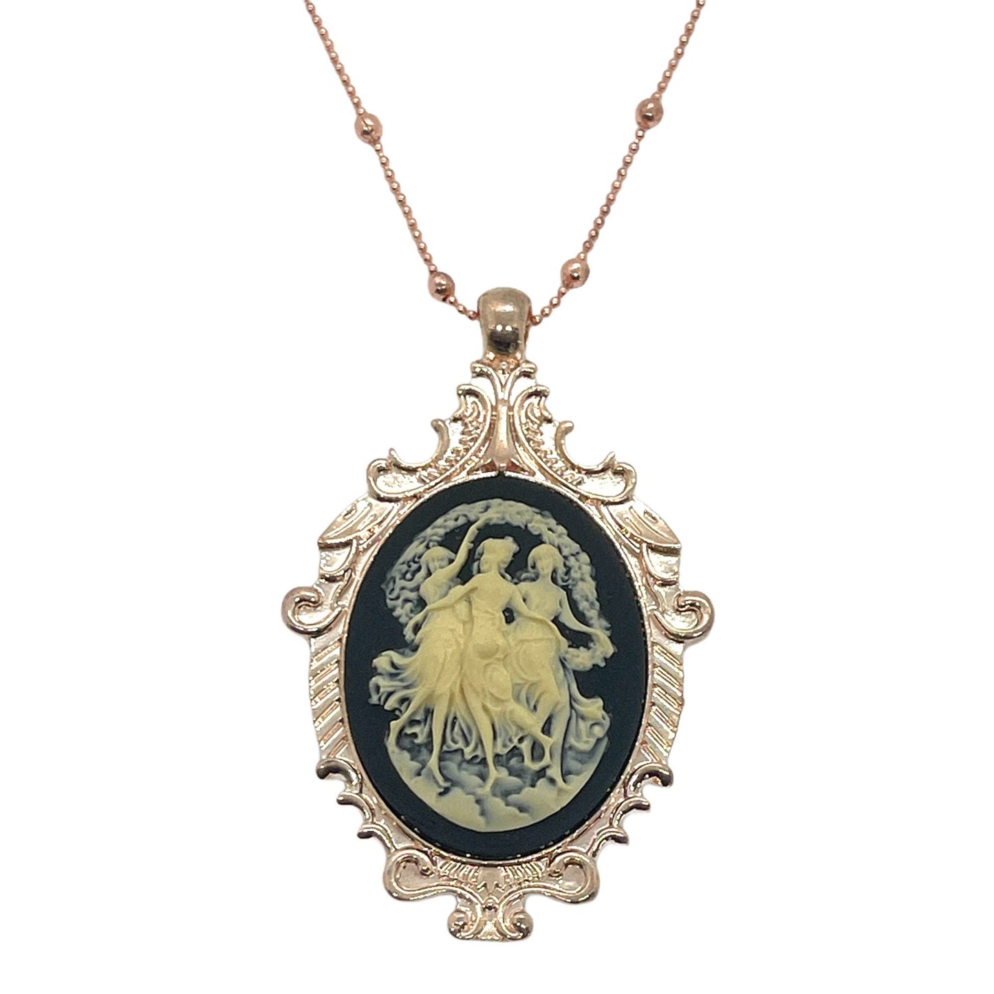 Timeless Three Graces Cameo Necklace - Heirloom Quality Jewelry