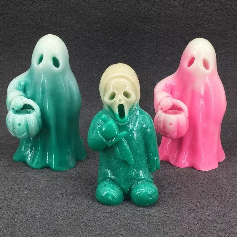 Ghostface Crystal Figurine - Luminous Horror Movie Statue