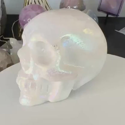 Hand-Carved Jade Skull for Meditation  Witchcraft Aesthetics